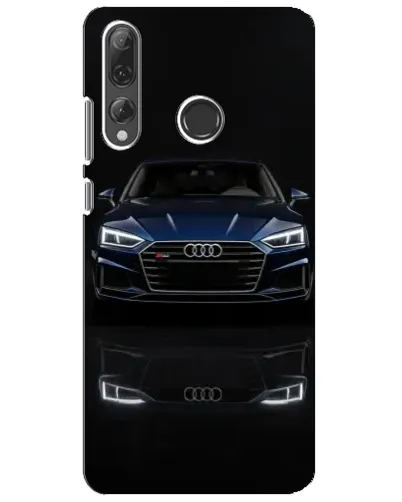 Чехол для Huawei P Smart Plus 2019 с картинкой «Audi — ночное отражение»
