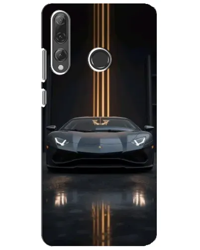 Чехол для Huawei P Smart Plus 2019 с картинкой «Lamborghini золотые линии» Чехол для Huawei P Smart Plus 2019 с картинкой «Lamborghini золотые линии»