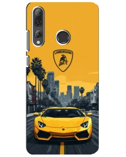 Чехол для Huawei P Smart Plus 2019 с картинкой «Желтый Lamborghini город» Чехол для Huawei P Smart Plus 2019 с картинкой «Желтый Lamborghini город»