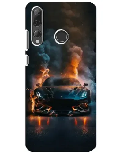 Чехол для Huawei P Smart Plus 2019 с картинкой «Lamborghini дымная эстетика» Чехол для Huawei P Smart Plus 2019 с картинкой «Lamborghini дымная эстетика»