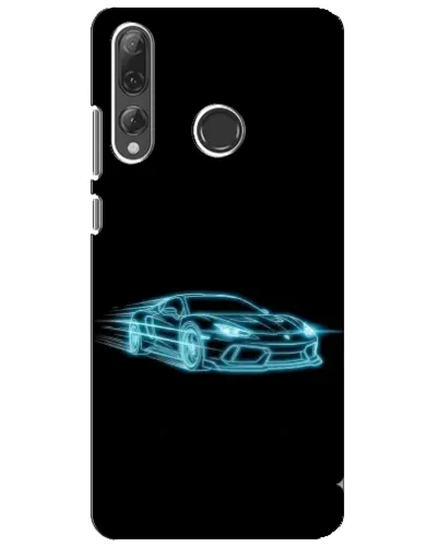 Чехол для Huawei P Smart Plus 2019 с картинкой «Неоновый контур Lamborghini» Чехол для Huawei P Smart Plus 2019 с картинкой «Неоновый контур Lamborghini»