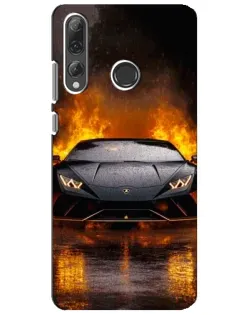 Чехол для Huawei P Smart Plus 2019 с картинкой «Lamborghini в огне» Чехол для Huawei P Smart Plus 2019 с картинкой «Lamborghini в огне»