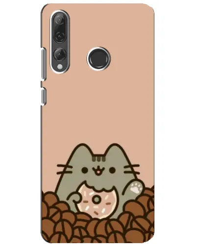 Чехол для Huawei P Smart Plus 2019 с картинкой «Кофейный Пушин»