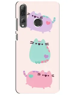 Чехол для Huawei P Smart Plus 2019 с картинкой «Pusheen трио»