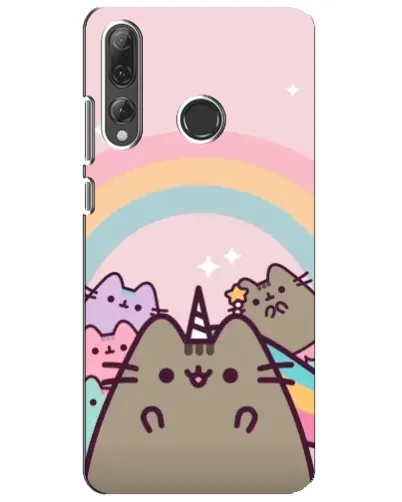 Чехол для Huawei P Smart Plus 2019 с картинкой «Единорог Pusheen»