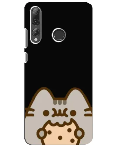 Чехол для Huawei P Smart Plus 2019 с картинкой «Пушин на черном»