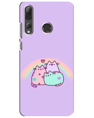 Чехол для Huawei P Smart Plus 2019 с картинкой «Радужные Пушины»