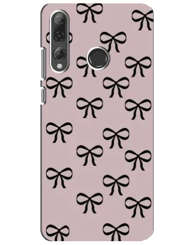 Чехол для Huawei P Smart Plus 2019 с картинкой «Черные бантики»