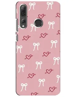 Чехол для Huawei P Smart Plus 2019 с картинкой «Сердца и банты»