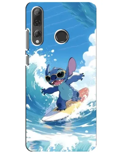 Чехол для Huawei P Smart Plus 2019 с картинкой «Стич на волне»