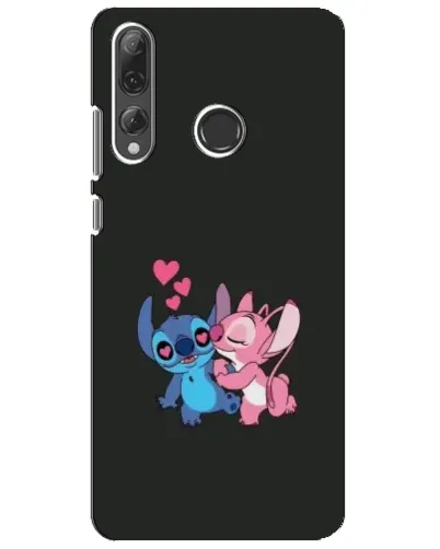 Чехол для Huawei P Smart Plus 2019 с картинкой «Анжел целует Стича»