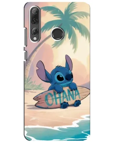 Чехол для Huawei P Smart Plus 2019 с картинкой «Стич на серфе»