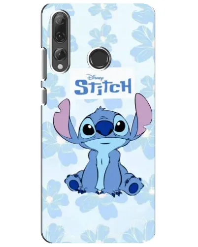 Чехол для Huawei P Smart Plus 2019 с картинкой «Stitch среди цветов»