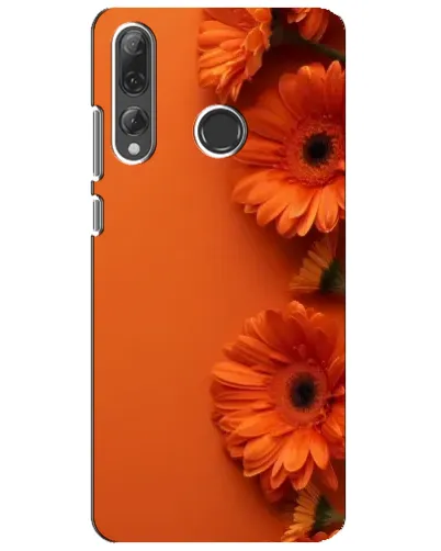 Чехол для Huawei P Smart Plus 2019 с картинкой «Оранжевые герберы»