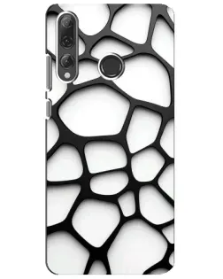 Чехол для Huawei P Smart Plus 2019 с картинкой «Белая объемная сетка» Чехол для Huawei P Smart Plus 2019 с картинкой «Белая объемная сетка»