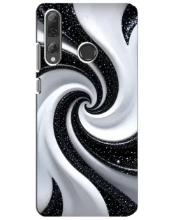 Чехол для Huawei P Smart Plus 2019 с картинкой «Черно-белая спираль» Чехол для Huawei P Smart Plus 2019 с картинкой «Черно-белая спираль»