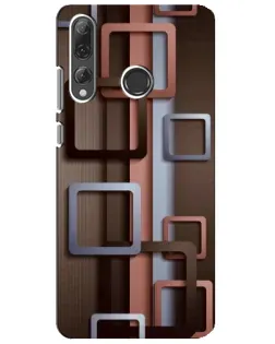Чехол для Huawei P Smart Plus 2019 с картинкой «Коричневые объемные квадраты» Чехол для Huawei P Smart Plus 2019 с картинкой «Коричневые объемные квадраты»