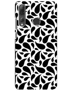 Чехол для Huawei P Smart Plus 2019 с картинкой «Контрастные черные капли»