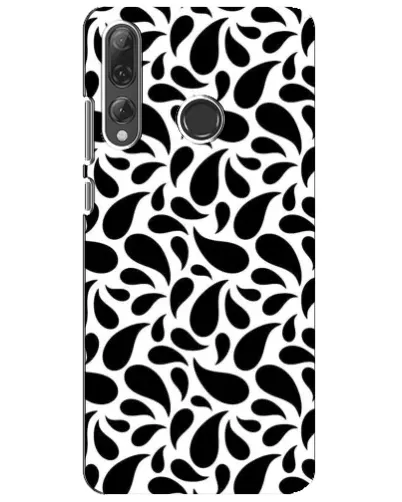 Чехол для Huawei P Smart Plus 2019 с картинкой «Контрастные черные капли»