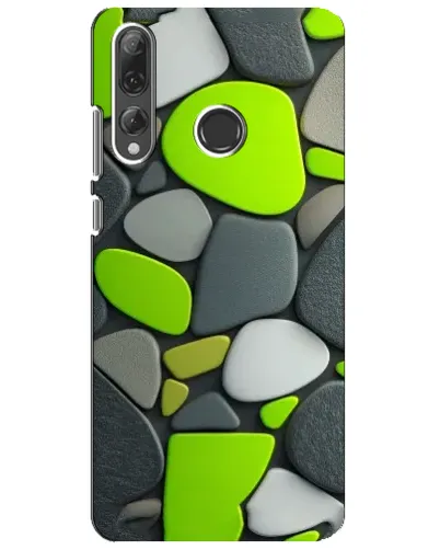 Чехол для Huawei P Smart Plus 2019 с картинкой «Яркая неоновая галька»