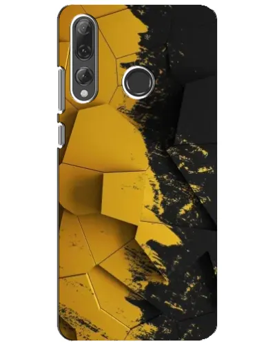Чехол для Huawei P Smart Plus 2019 с картинкой «Золотые осколки геометрии»