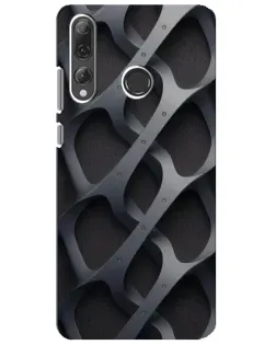 Чехол для Huawei P Smart Plus 2019 с картинкой «Объемное серое плетение»