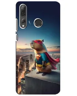 Чехол для Huawei P Smart Plus 2019 с картинкой «Капи-мен супергерой»
