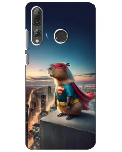 Чехол для Huawei P Smart Plus 2019 с картинкой «Капи-мен супергерой»