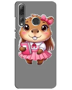 Чехол для Huawei P Smart Plus 2019 с картинкой «Девочка капибара»