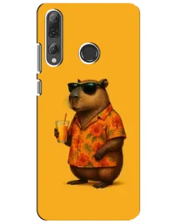 Чехол для Huawei P Smart Plus 2019 с картинкой «Капибара на отдыхе»