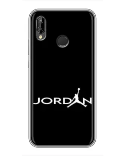 Чехол для Huawei P Smart Plus (Nova 3i, INE-LX1) с картинкой «Jordan White Logo»