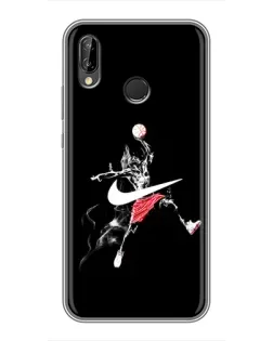 Чехол для Huawei P Smart Plus (Nova 3i, INE-LX1) с картинкой «Jordan Jumpman»