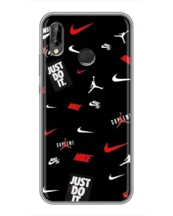 Чехол для Huawei P Smart Plus (Nova 3i, INE-LX1) с картинкой «Nike Mix Pattern»