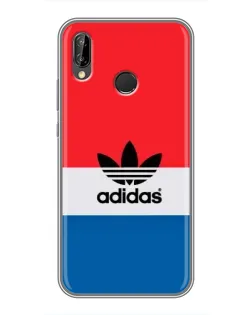 Чехол для Huawei P Smart Plus (Nova 3i, INE-LX1) с картинкой «Ретро блоки Adidas»