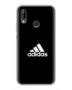 Чехол для Huawei P Smart Plus (Nova 3i, INE-LX1) с картинкой «Черная классика Adidas»