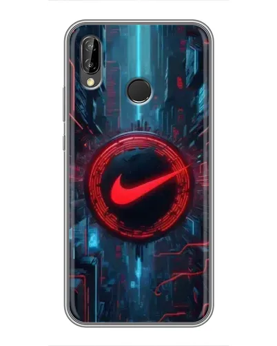 Чехол для Huawei P Smart Plus (Nova 3i, INE-LX1) с картинкой «Техногенный стиль Nike»