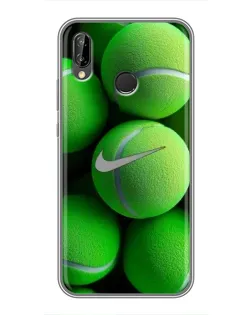Чехол для Huawei P Smart Plus (Nova 3i, INE-LX1) с картинкой «Теннисные мячи Найк»