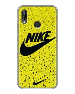 Чехол для Huawei P Smart Plus (Nova 3i, INE-LX1) с картинкой «Желтый текстурный Nike»