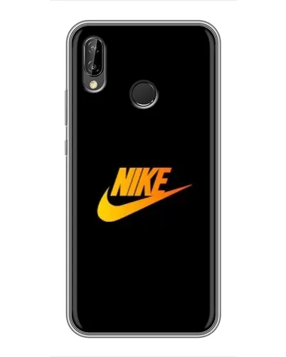 Чехол для Huawei P Smart Plus (Nova 3i, INE-LX1) с картинкой «Золотой логотип Nike»
