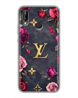 Чехол для Huawei P Smart Plus (Nova 3i, INE-LX1) с картинкой «Цветочный Louis Vuitton»