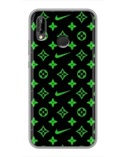 Чехол для Huawei P Smart Plus (Nova 3i, INE-LX1) с картинкой «Неоновый принт LV»