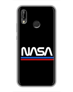 Чехол для Huawei P Smart Plus (Nova 3i, INE-LX1) с картинкой «NASA — классика Red Blue» Чехол для Huawei P Smart Plus (Nova 3i, INE-LX1) с картинкой «NASA — классика Red Blue»