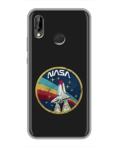 Чехол для Huawei P Smart Plus (Nova 3i, INE-LX1) с картинкой «NASA — эмблема миссии»