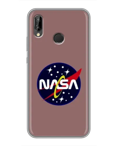 Чехол для Huawei P Smart Plus (Nova 3i, INE-LX1) с картинкой «NASA — ретро космос»