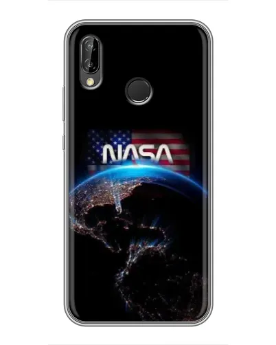 Чехол для Huawei P Smart Plus (Nova 3i, INE-LX1) с картинкой «Земля из космоса NASA»