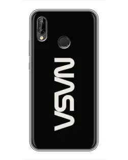 Чехол для Huawei P Smart Plus (Nova 3i, INE-LX1) с картинкой «NASA — вертикальный логотип»