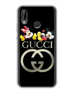 Чехол для Huawei P Smart Plus (Nova 3i, INE-LX1) с картинкой «Gucci — герои Disney»