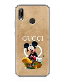 Чехол для Huawei P Smart Plus (Nova 3i, INE-LX1) с картинкой «Микки Маус Gucci — крафт»