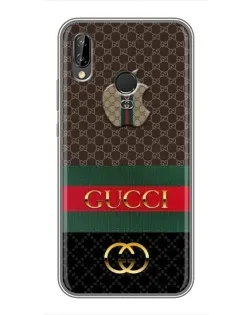 Чехол для Huawei P Smart Plus (Nova 3i, INE-LX1) с картинкой «Gucci — брендированный десерт»