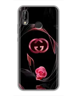 Чехол для Huawei P Smart Plus (Nova 3i, INE-LX1) с картинкой «Gucci — неоновая роза»